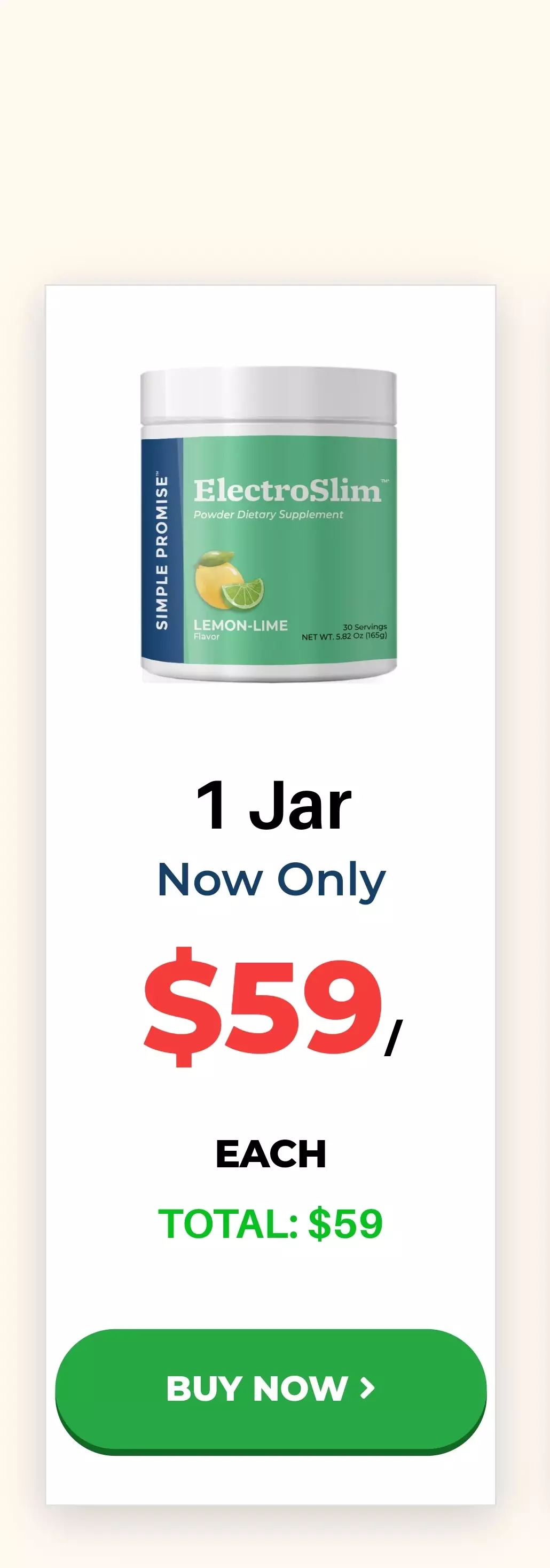 ElectroSlim™ 1 bottle pricing
