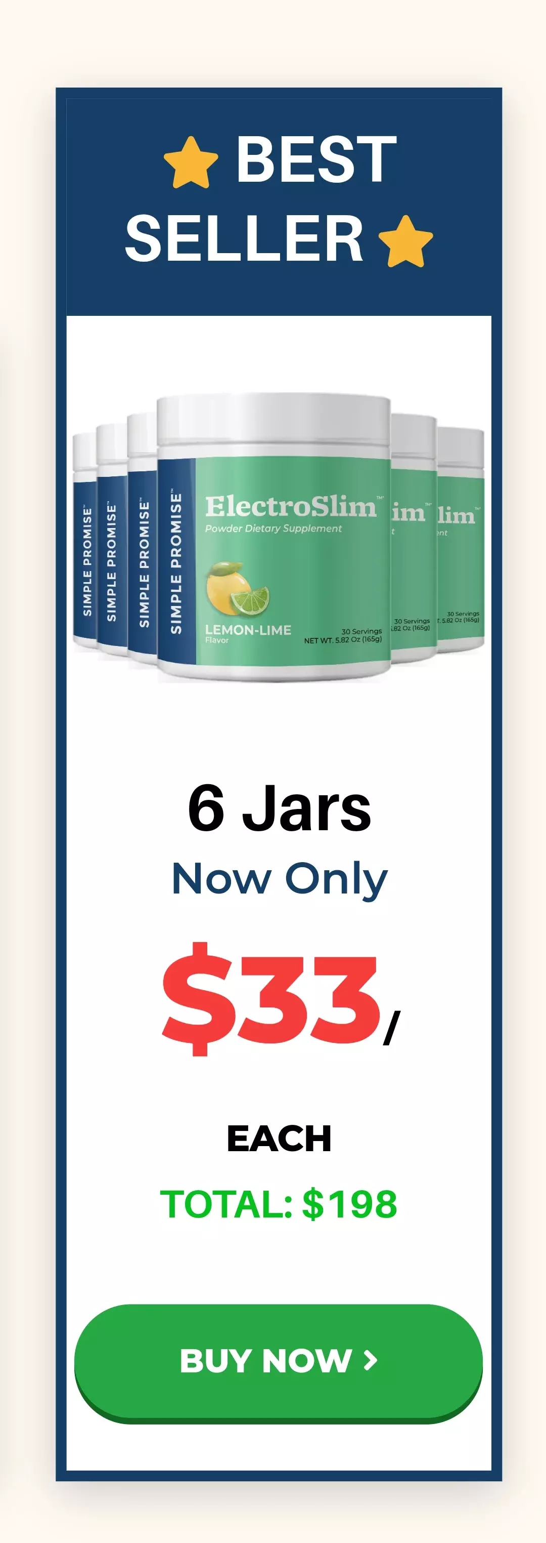 ElectroSlim™ 6 bottles pricing